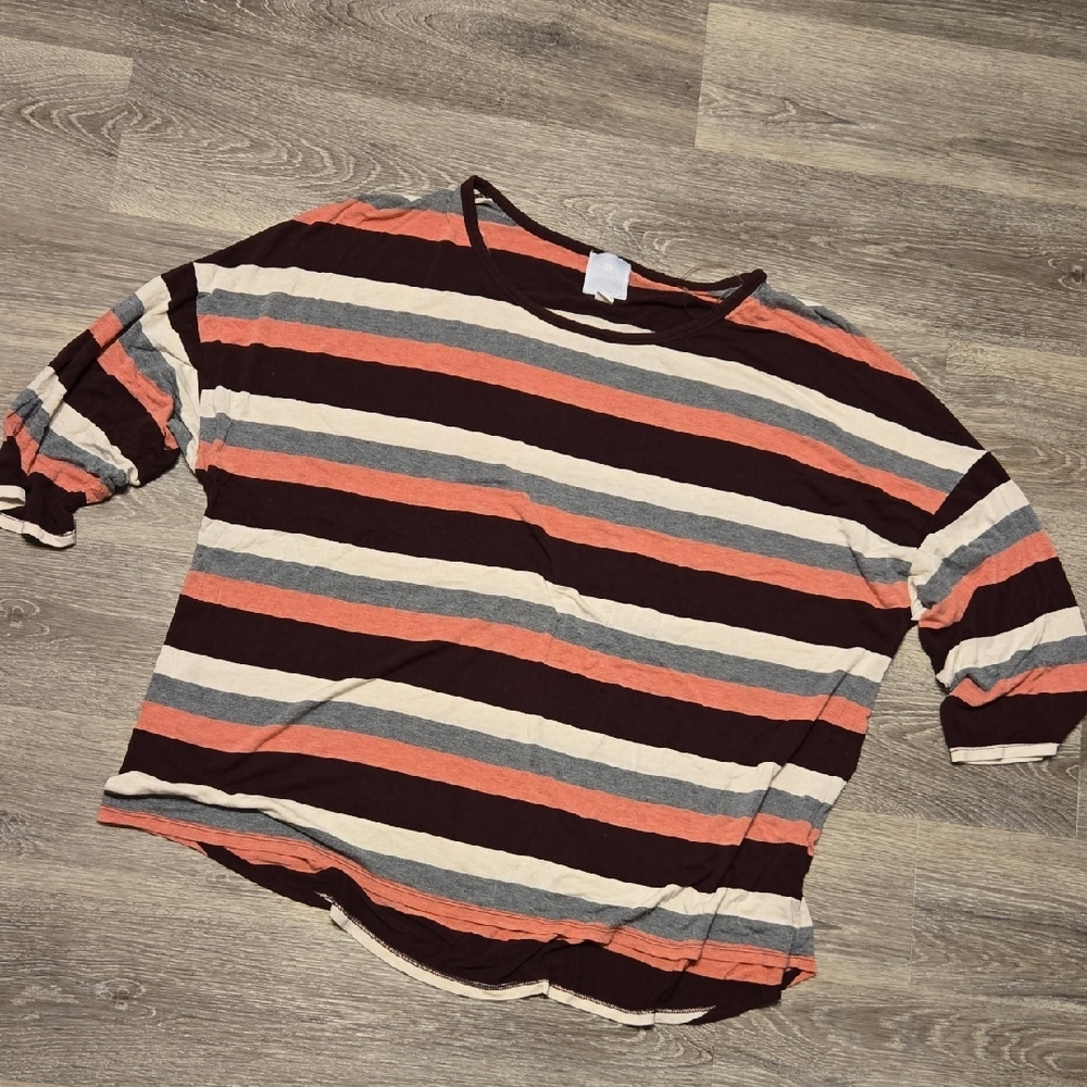 Dressbarn Sunday Striped Knit Top Sz 2X